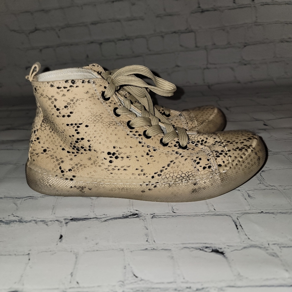 Rocket Dog Beige Snake-Print High-Top Sneakers SIZE 6.5 - Picture 10 of 10